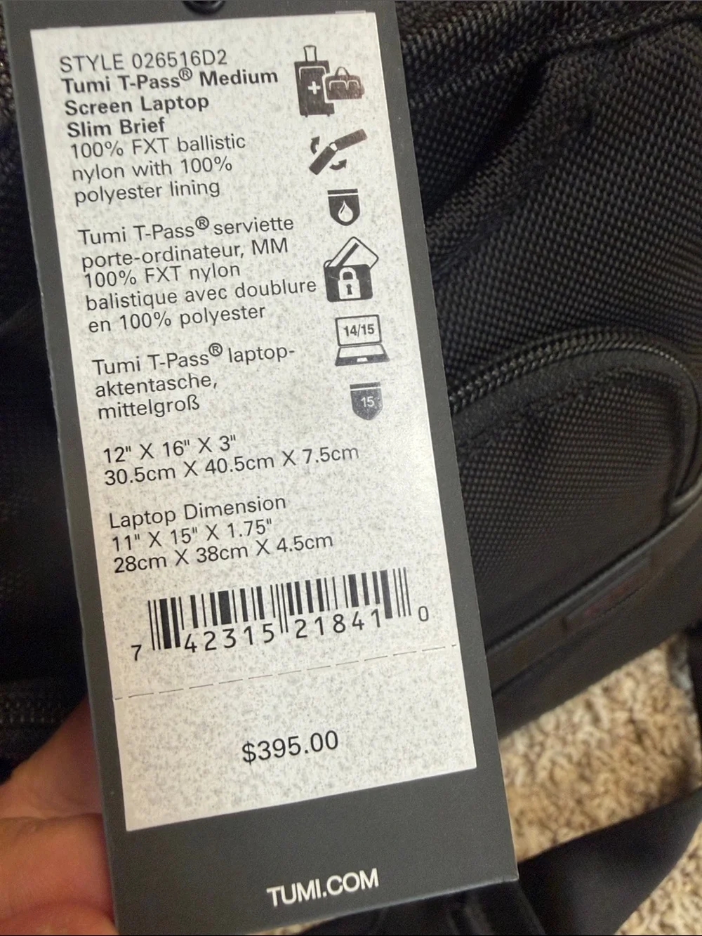 Tumi brand new